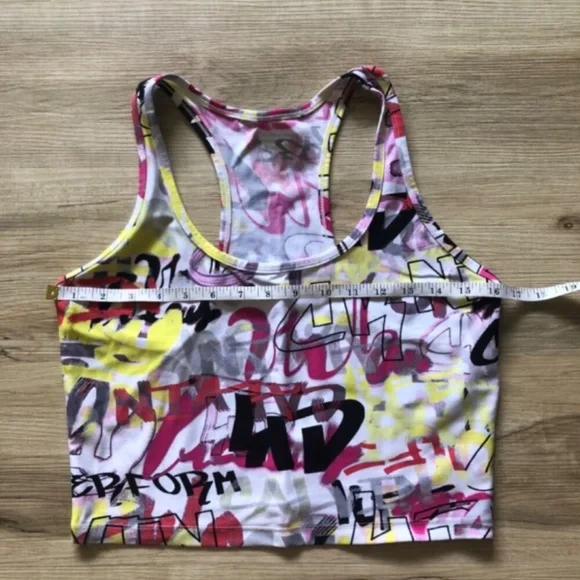 Calvin Klein Performance Women's Racerback Stretch Crop Top, Multicolor - Picture 3 of 8